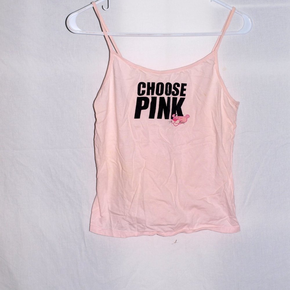 Pink  Panther Crop Top Sleepwear Size Large